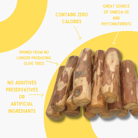 NEW Olive Wood chews! 100% natural chews: Single Pack / Large